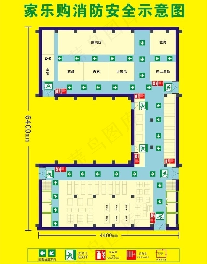 消防图图片cdr矢量模版下载