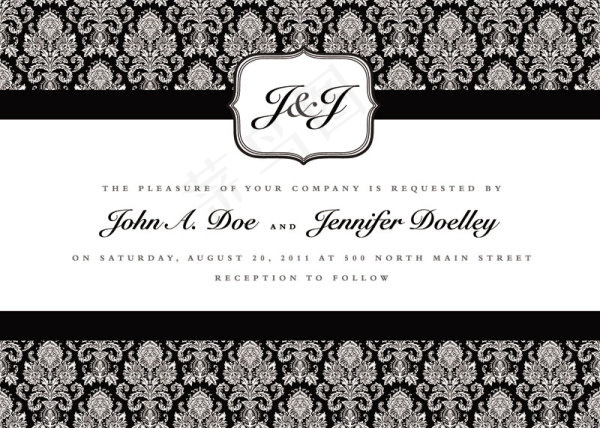 欧式花纹封面02——矢量素材