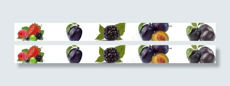 逼真的水果矢量图图片ai矢量模版下载