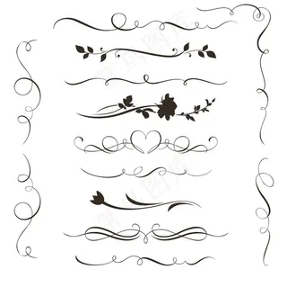 婚庆鲜花花纹简约欧式花纹