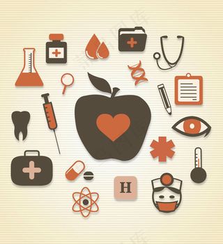 20款医疗卫生图标矢量素材