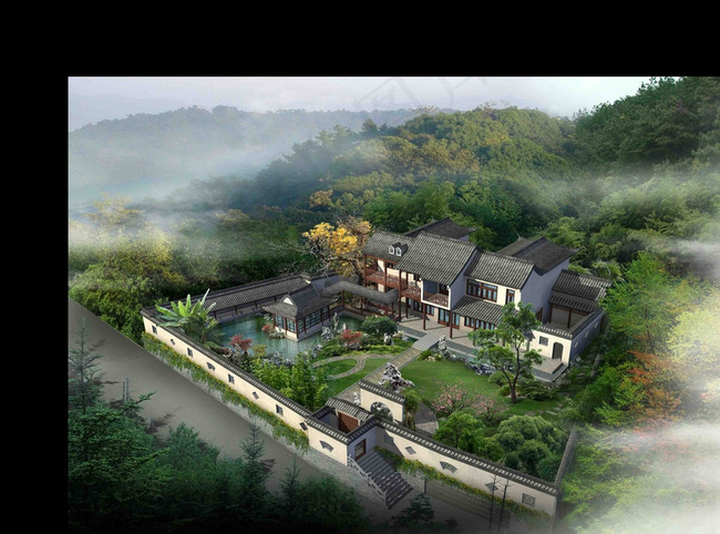景观效果图分层图片