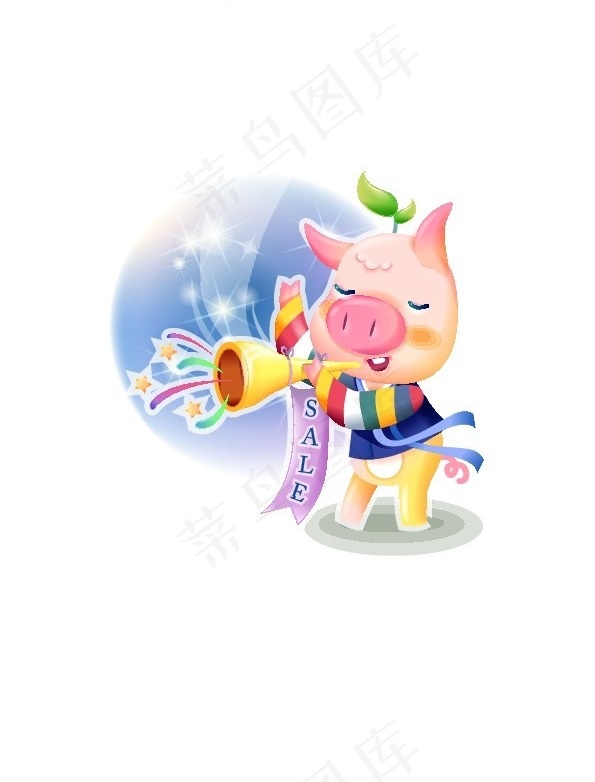 2007最新韩国新春情侣猪矢量图1...