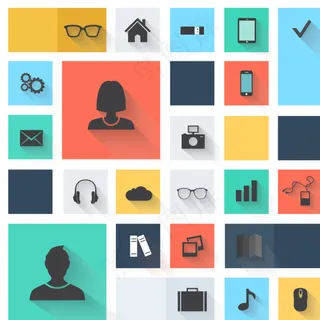 创意扁平化图标矢量素材图片