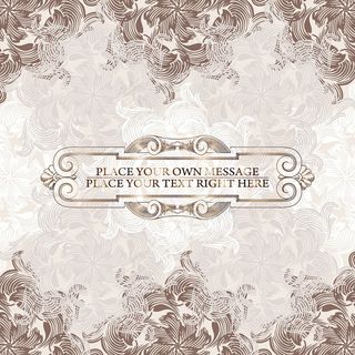 欧式纹样怀旧底纹矢量图