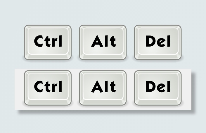 按Ctrl - Alt -删除