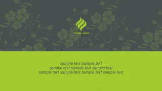 创意花卉个人名片