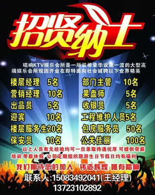 ktv招聘图片