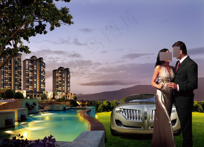 房地产情侣广告模板