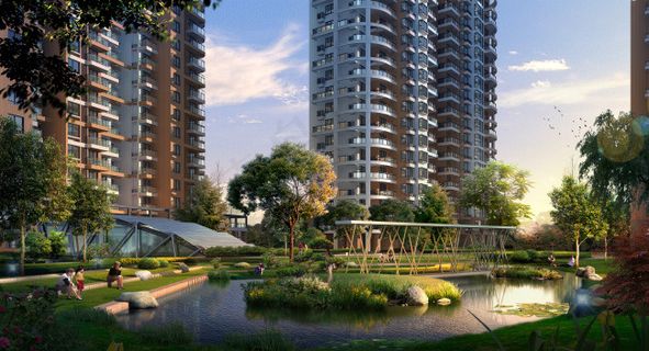 小区水景景观图