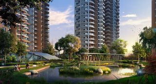 小区水景景观图