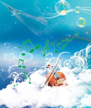 小提琴音乐系列平面设计图素材