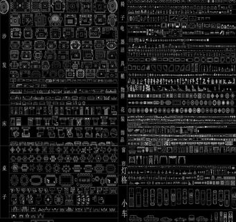 cad平面图库图片