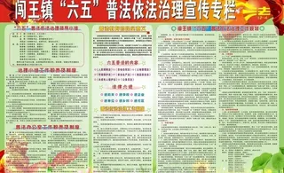 六五 普法依法治理宣传栏图片