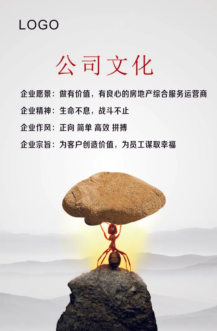 公司文化cdr矢量模版下载