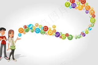 卡通人物商务矢量素材3