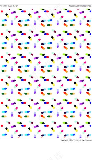 可爱的彩色胶囊背景