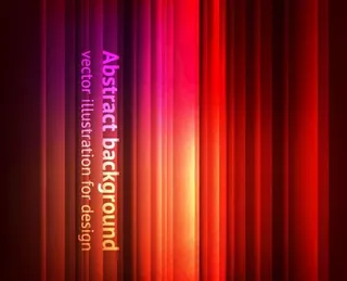 绚丽的红色幕布背景矢量素材