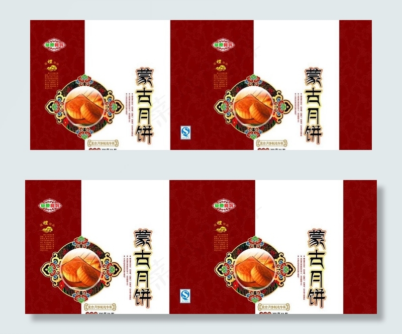 蒙古月饼包装图片(10512X4606(DPI:300))psd模版下载