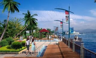 海边休闲区景观效果图图片