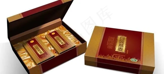 礼品包装盒设计ai矢量模版下载