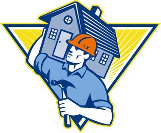 建造房屋建筑工人锤