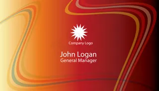 橙红渐变彩带背景