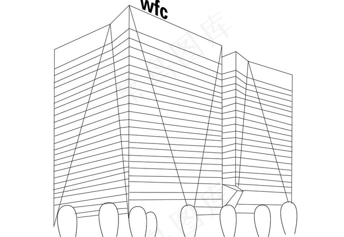 北京环球金融中心图片ai矢量模版下载