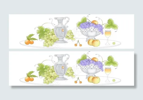 葡萄水果花片图片