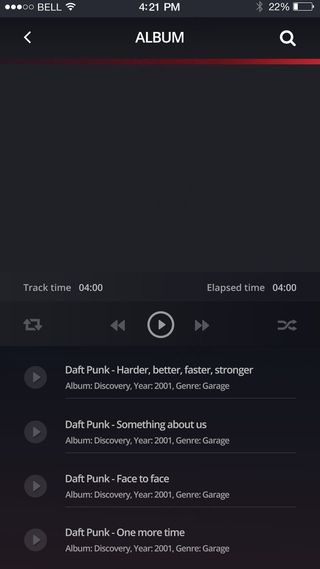 音乐播放器APP页面设计素材模板1