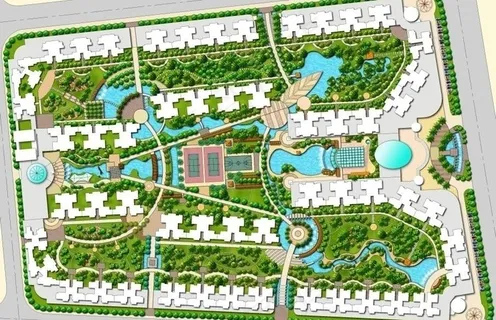 小区规划图图片
