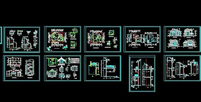 三层现代风格别墅建筑设计图&nbs...