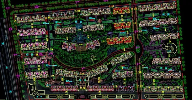 小区规划 总平面 小区规划 总平面