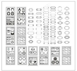 欧式边框、花边