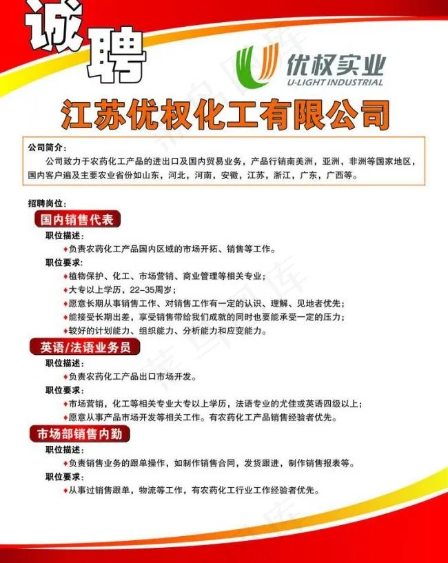 招聘海报图片cdr矢量模版下载