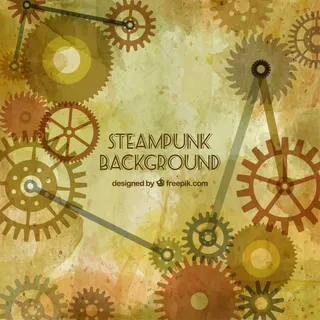 蒸汽朋克齿轮背景