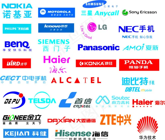 手机标cdr矢量模版下载