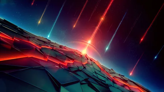 大气流星陨石背景