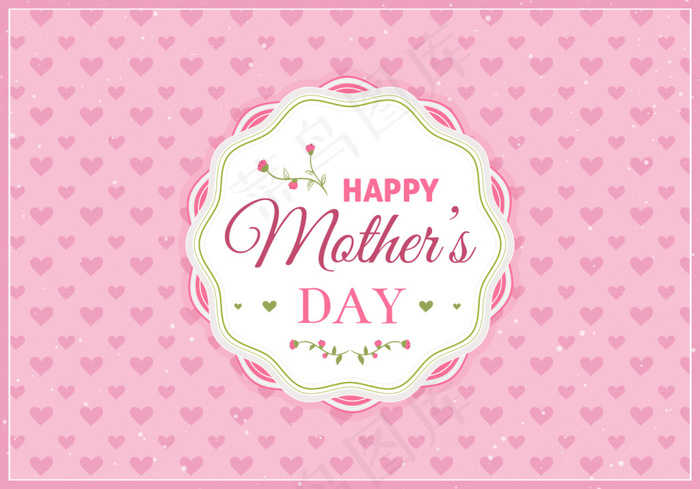 唯美母亲节海报设计