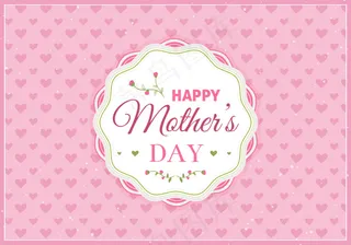 唯美母亲节海报设计