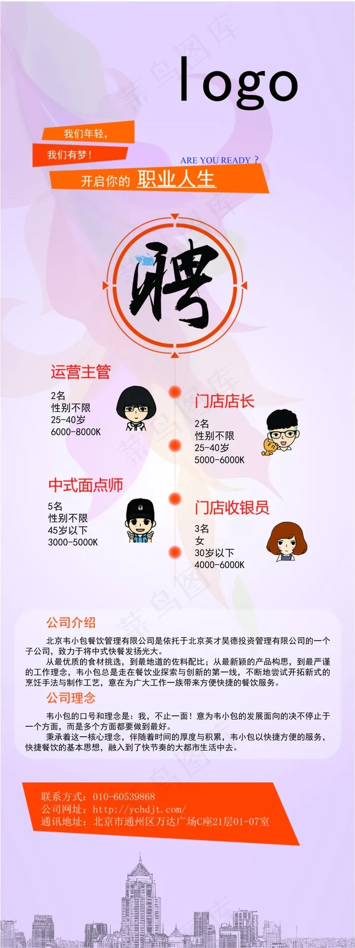 招聘海报，职业人生