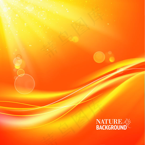 金黄色阳光背景矢量素材