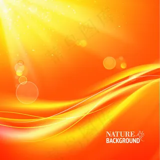 金黄色阳光背景矢量素材