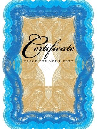 文凭毕业证书防伪花纹花边框图片