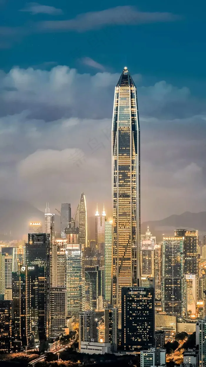 香港城市夜景高清摄影图片