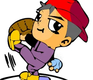 棒球 卡通运动人物图片