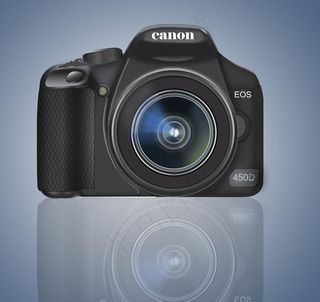 鼠绘佳能单反相机450d图片