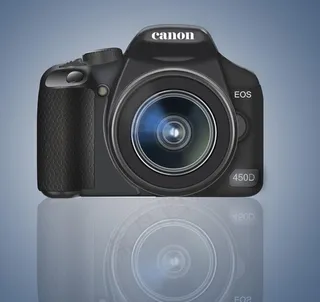 鼠绘佳能单反相机450d图片