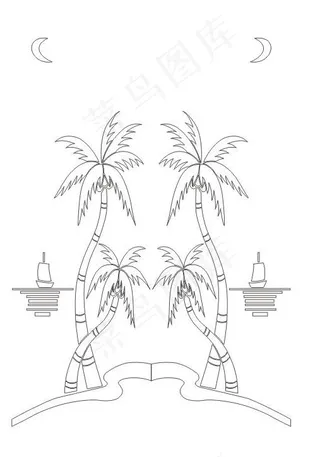 雕刻花 白描 花边底纹图片