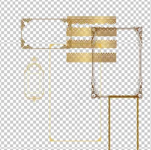 金色证书高档边框